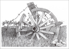 wagon wheel notecards